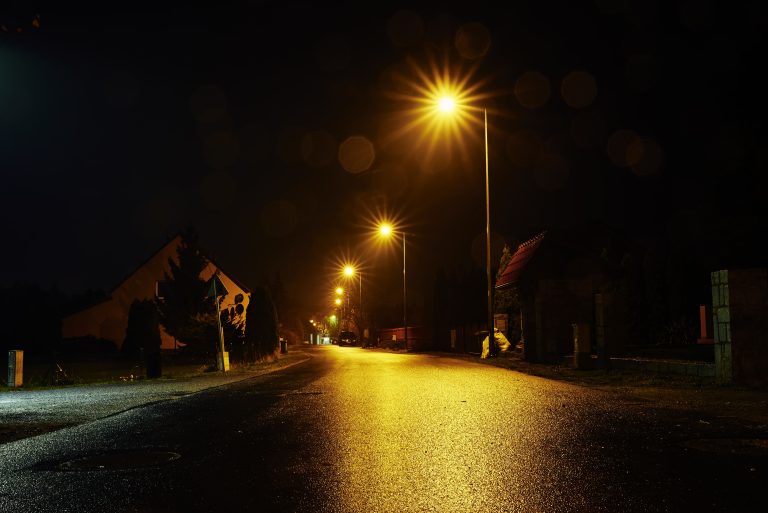 路燈散光光暈，視力矯正